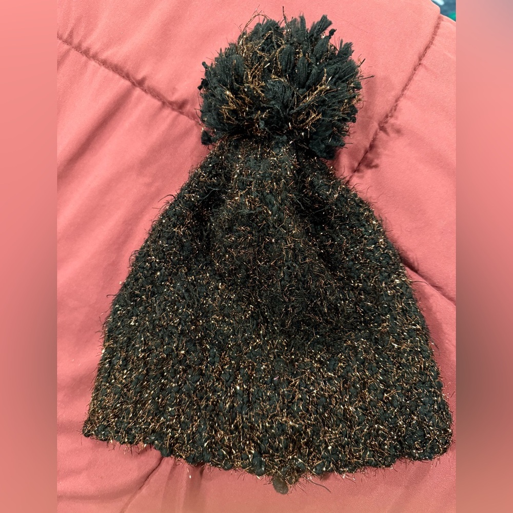 Anthropologie Tinselknit Pom Beanie